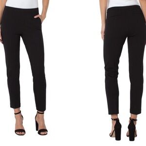Liverpool Black Pull-On Trouser Pants